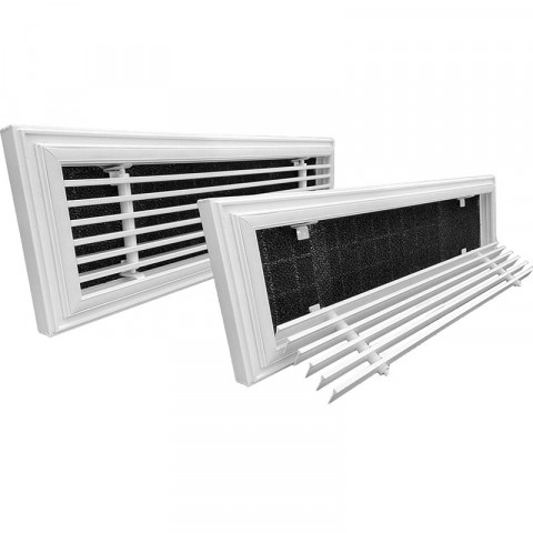 Скрытая решетка в натяжной потолок VLLS-F со съемными ламелями